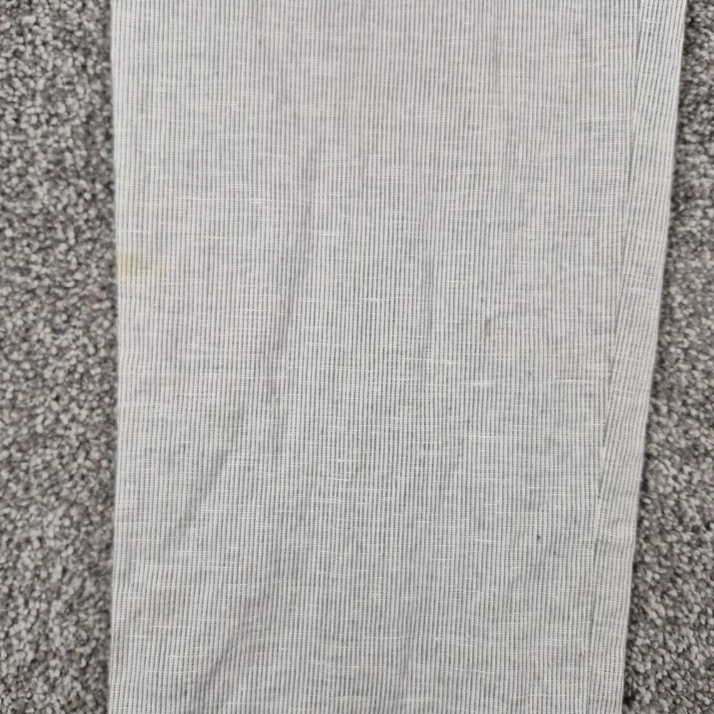 J.Crew Bowery Linen Cotton Pants Mens 34x32 Slim Fit White Black Pinstripe